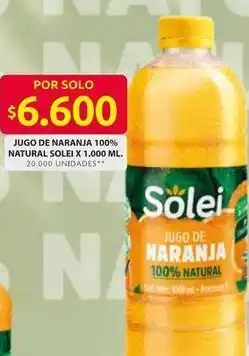 Ara Solei - jugo de naranja 100% natural oferta