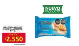 Ara Cremato - galleta con helado de vainilla cremato oferta