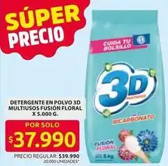 Ara 3d - detergente en polvo 3d multiusos fusión floral oferta
