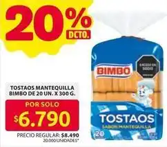 Ara Bimbo - tostados mantequilla oferta