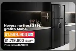Easy Mabe - nevera no frost 389l oferta