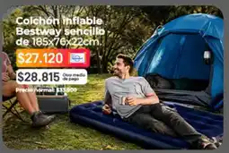 Easy Bestway - colchón inflable sencillo de 185x76x22cm oferta
