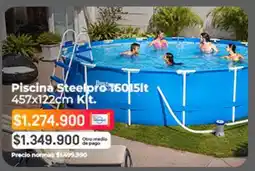 Easy Piscina steelpro 16015lt 457x122cm kit oferta