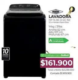 Full Hogar Haceb lavadora ivy 14 kg d gc ne oferta