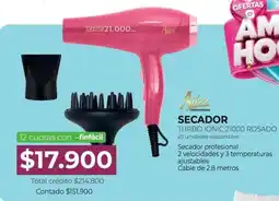 Full Hogar Alizz secador turbo ionic 21000 rosado oferta