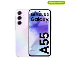 Falabella Celular Galaxy A55 5G 256Gb Lila Reacondicionado +14 Meses de Garantia oferta