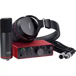 Falabella Combo Scarlett Solo Studio 4ta Gen – Interfaz de Audio USB-C + Micrófono + Audífonos oferta