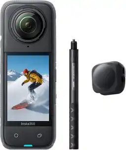 Falabella X4 Paquete Get Set (Camara + Palo + Tapa lente) - Cámara de acción impermeable 360 de 8K oferta