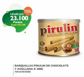 Locatel Barquillas Pirulin de Chocolate y Avellana 300g oferta