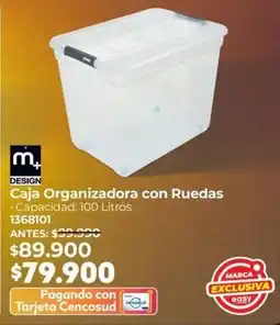 Easy m+ DESIGN Caja Organizadora con Ruedas oferta