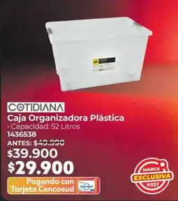 Easy Cotidiana caja organizadora plastica oferta