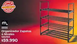 Easy m+ DESIGN Organizador Zapatos 4 Niveles oferta