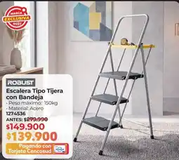 Easy Robust escalera tipo tijera con bandeja oferta