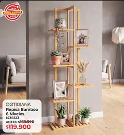 Easy Cotidiana repisa bamboo 6 niveles oferta