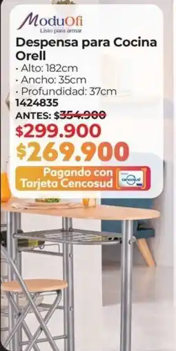 Easy ModuOfi despena para cocina orell oferta