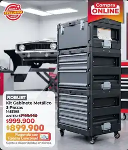 Easy Robust kit gabinete metálico 3 piezas oferta