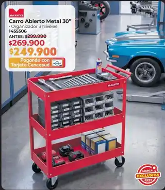 McCarthy carro abierto metal 30"