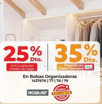 Robust bolsas organizadoras
