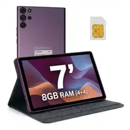 Falabella Tablet 7 Pulgadas NET Z 8GB RAM (4+4) 32Gb Android Sim Card + Estuche Folder MORADO oferta