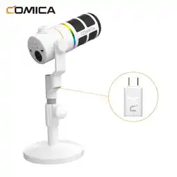 Falabella Micrófono Dinámico Inalámbrico Comica Ejoy D10 Pro USB PC Mac Blanco oferta