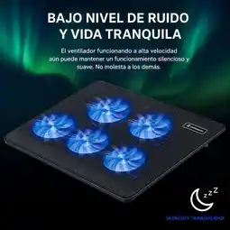 Falabella Base Refrigerante Gamer Portátil Con 5 Ventiladores Luz Led Jertech oferta