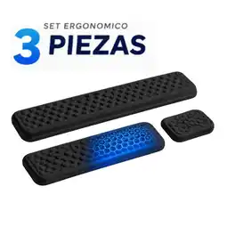 Falabella Reposamuñecas Pad Teclado Apoya Mouse Memory Foam Kit 3 piezas oferta