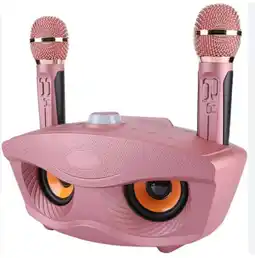 Falabella Parlante Karaoke Búho Bluetooth 2 Micrófonos Inalámbricos SD oferta