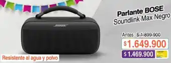 Bose - parlante soundlink max negro