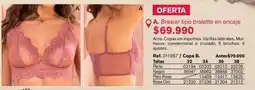 Leonisa Arco - a. brasier tipo bralette en encaje oferta