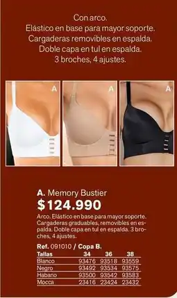 Leonisa Arco - memory bustier 091010 / copa b oferta