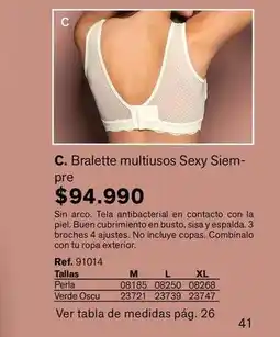 Leonisa Arco - bralette multiusos sexy siempre oferta