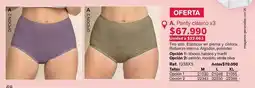 Leonisa A. panty clásico x3 oferta