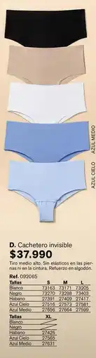 Leonisa Cielo - d. cachetero invisible ref. ob20065 oferta