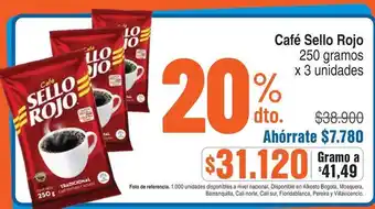 Sello rojo - café