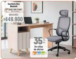 Alkosto Tukasa - escritorio hiru maderkit oferta