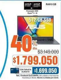 Alkosto Asus - procesador amd ryzen 5 - 40 oferta
