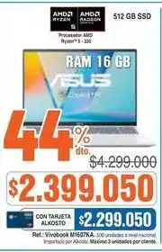 Alkosto Asus - vivobook m1607ka oferta