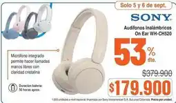 Alkosto Sony - audífonos inalámbricos on ear wh-ch520 oferta