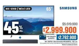 Alkosto Samsung - 4k-uhd / mini led tv + soundbar hw-b400/zl oferta