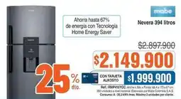 Alkosto Mabe - nevera 394 litros oferta