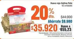 Alkosto Nacional - huevo rojo oferta