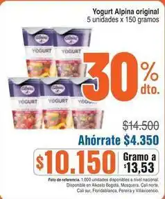 Alkosto Alpina - yogurt original oferta