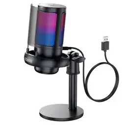 Falabella Microfono Condensador Gamer Usb Me6s Rgb oferta