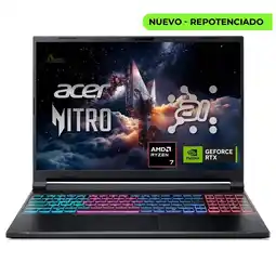 Falabella PORTATIL NITRO V16S AI RYZEN 7 260 RAM 32GB 2TB RTX 5060GB 8GB oferta