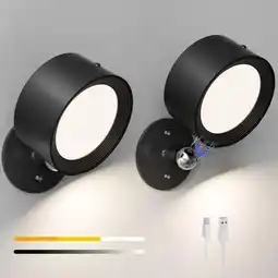 Falabella 2 Luces Led Pared Nocturna 360 Recargable oferta