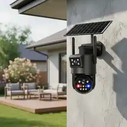 Falabella Cámara Seguridad Solar Exterior 4G Doble Lente con IA oferta