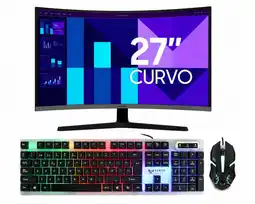 Falabella MONITOR ESSENTIALl S3 S39GD 27 CURVO - 100HZ FHD - PANEL VA - 4MS + COMBO 2 EN 1 oferta