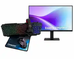 Falabella MONITOR ESSENTIAL S3 S32GF - 24” FHD IPS 120HZ - GAME MODE - EYE SAVER MODE - COMBO 4 EN 1 oferta