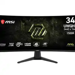 Falabella Monitor Curvo Gamer 34 UWQHD Fast VA 400Hz 0.5ms 346CQDF E20 con Inmersión Ultra Ancha oferta