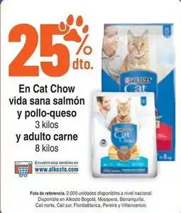 Alkosto Cat Chow vida sana salmón y pollo-queso oferta